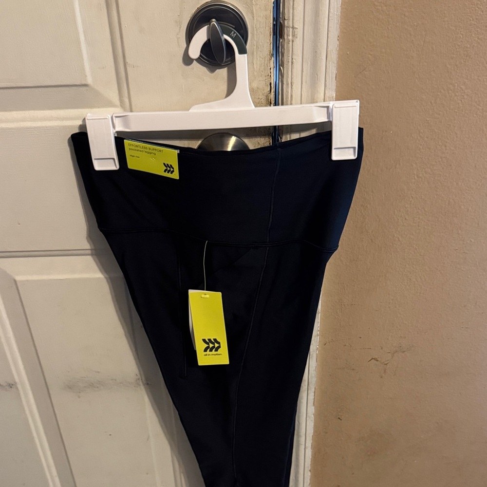 All in Motion Black Pocketed Leggings